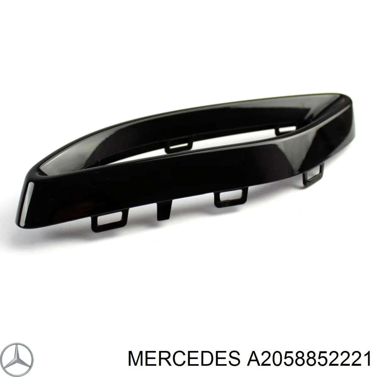 2058852221 Mercedes protector parachoques trasero izquierdo