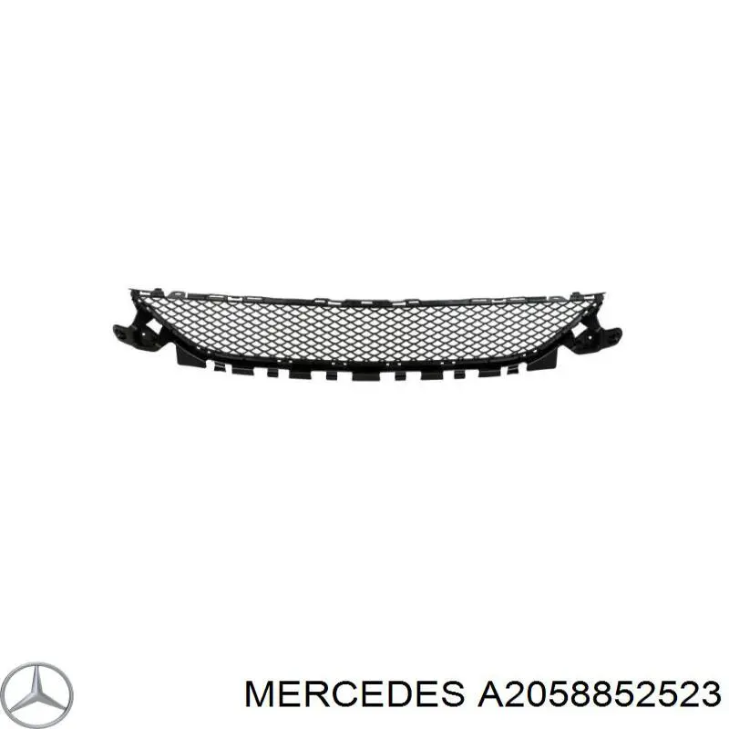 A2058852523 Mercedes Tapa de rejilla de faro antiniebla delantero izquierdo