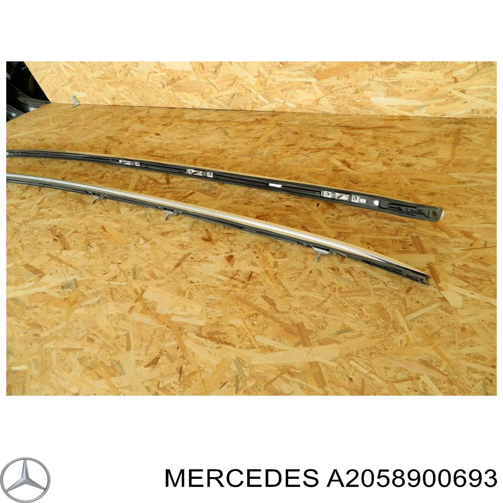 A2058900693 Mercedes Riel de techo derecho