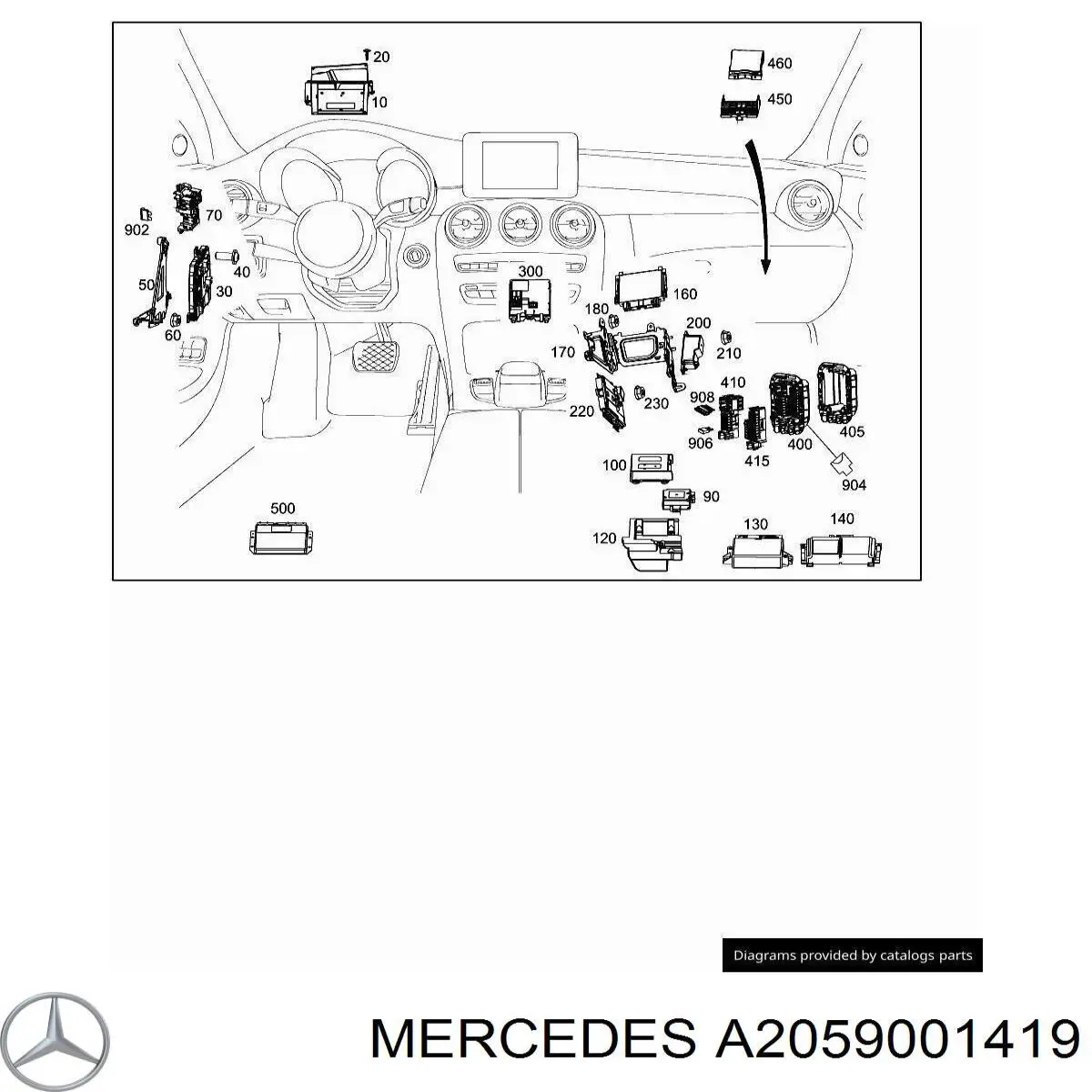 A2059001419 Mercedes