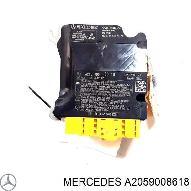 Módulo de control de airbag Mercedes A2059008618 precio, desde 132,13 EUR
