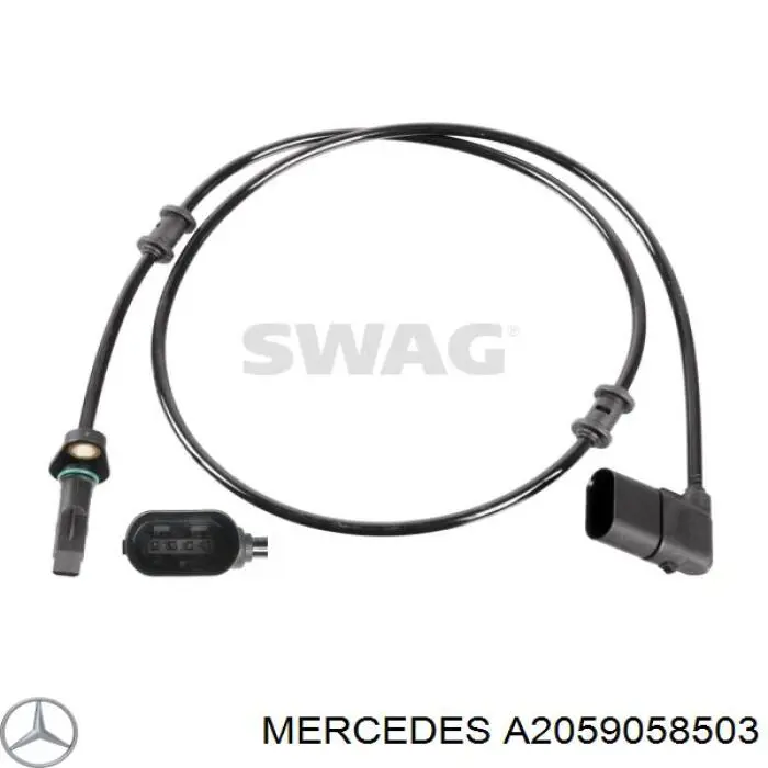 Sensor ABS trasero 107876 Febi