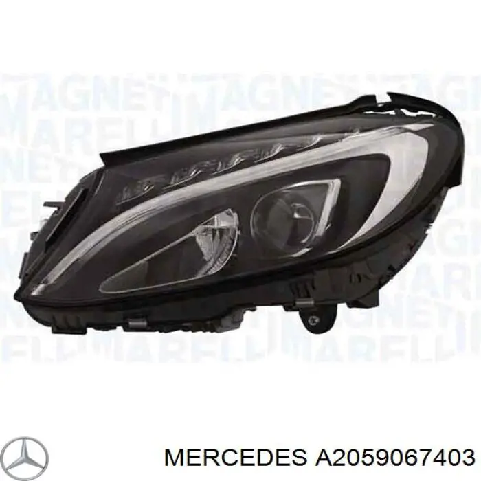 A2059067403 Mercedes faro derecho