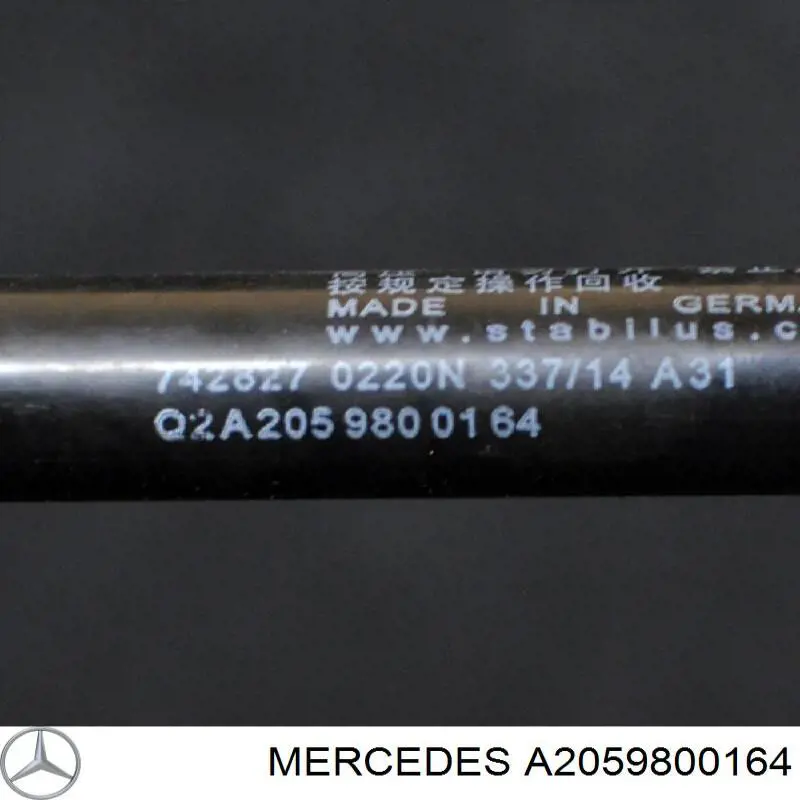 Amortiguador de capó derecho Mercedes A2059800164 precio, desde 20,65 EUR