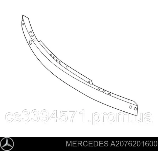 A2076201600 Mercedes refuerzo parachoque delantero