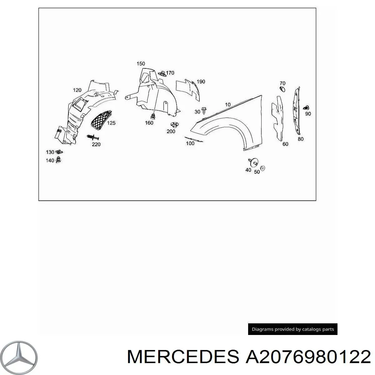  Mercedes A2076980122 precio, desde 41,55 EUR