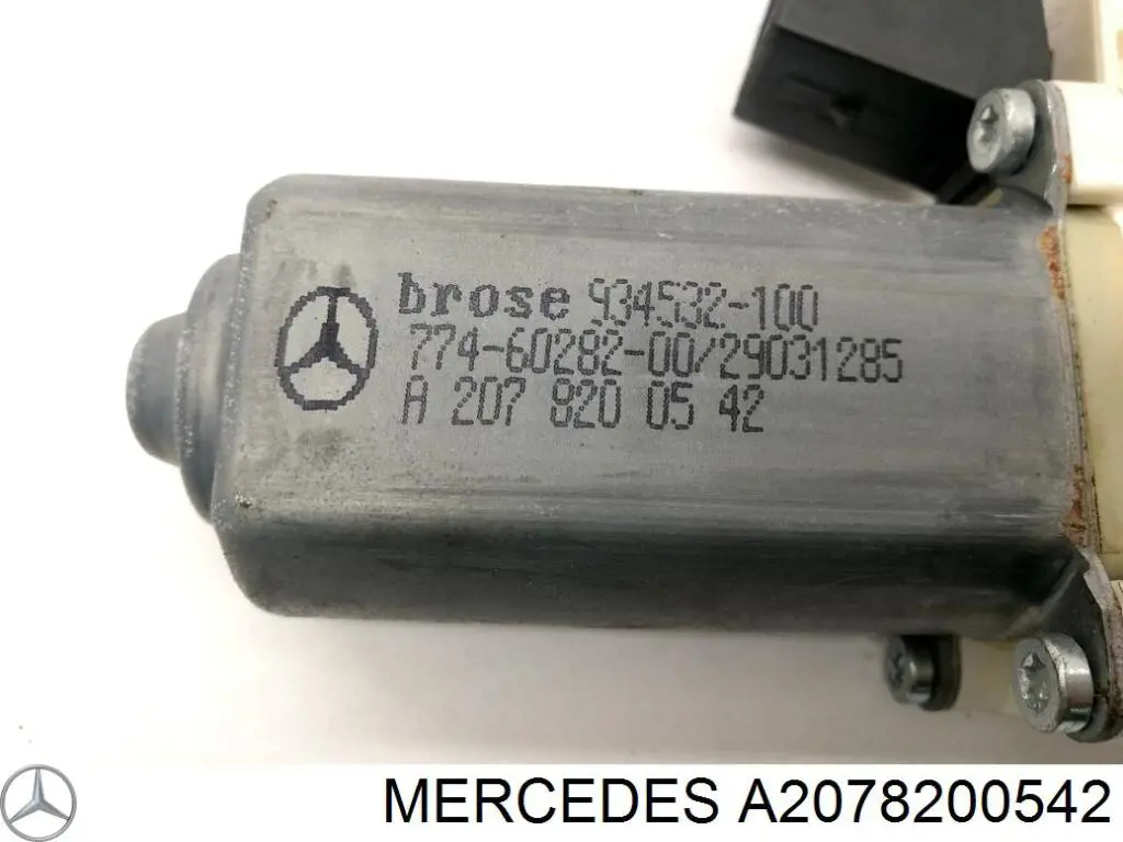 Motor eléctrico, elevalunas, puerta trasera izquierda para Mercedes SLS (R197)