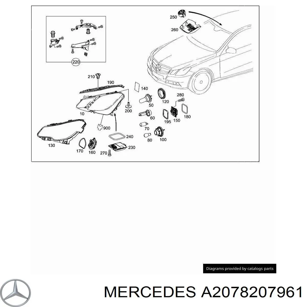 Faro Mercedes A207820796164 precio, desde 147,15 EUR