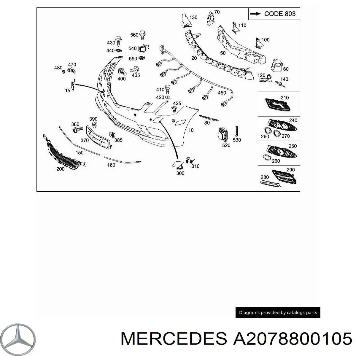 A20788001059999 Mercedes