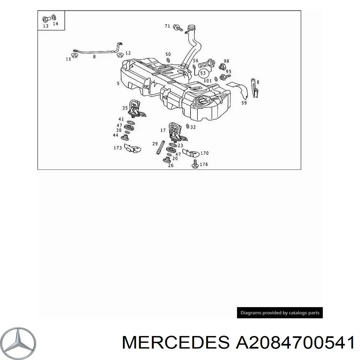 Unidad de alimentación de combustible para Mercedes C (W202)