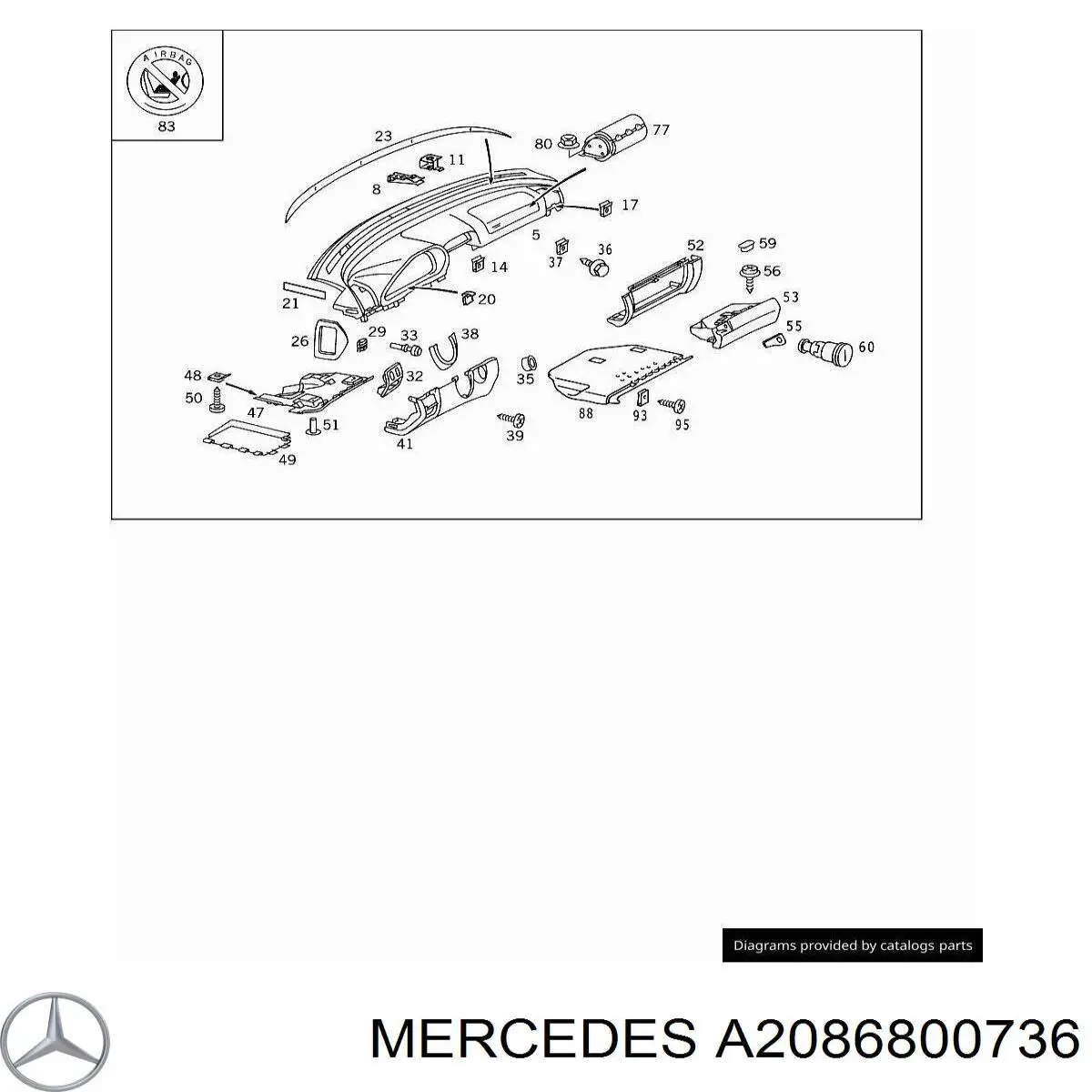 A2086800736 Mercedes 