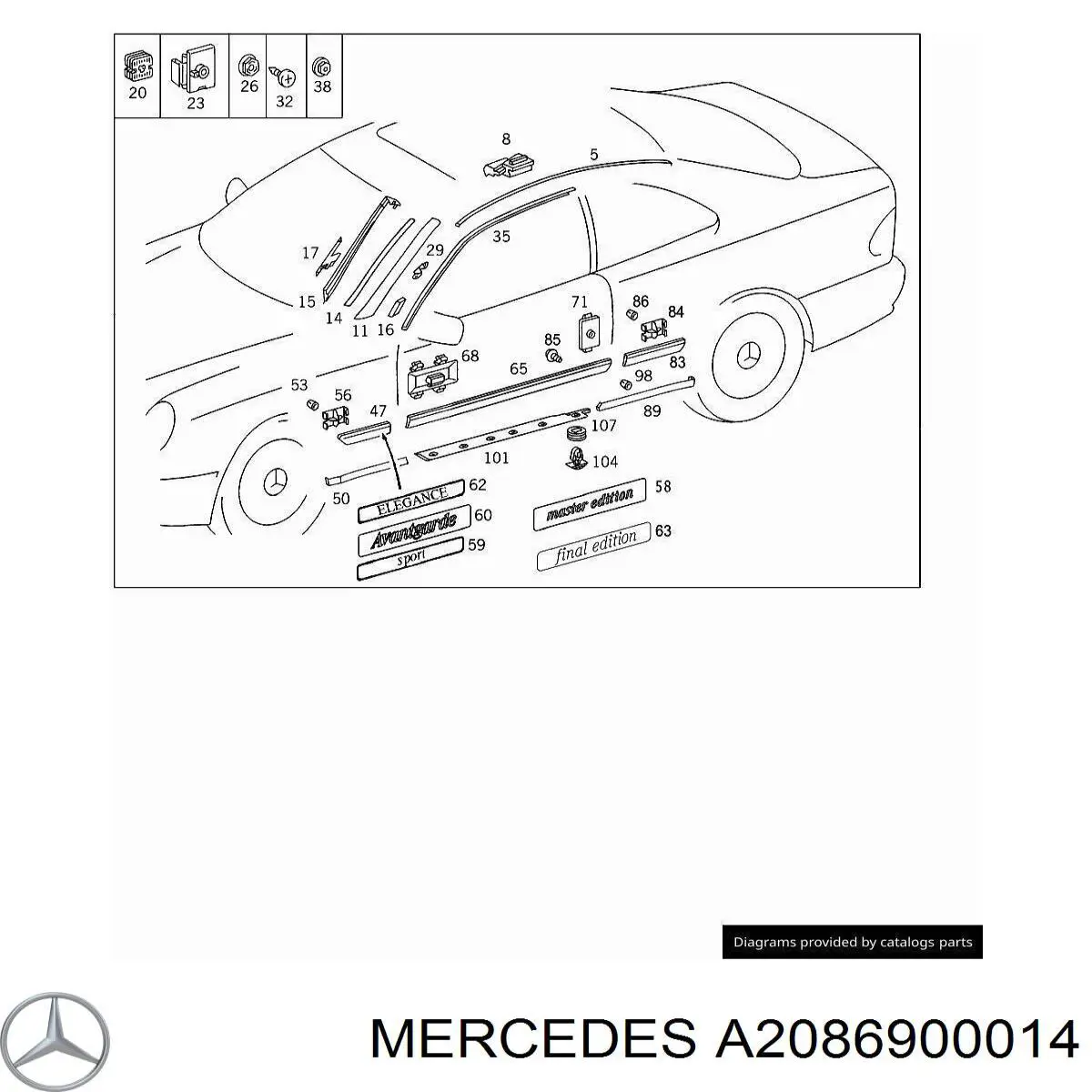 A2086900014 Mercedes