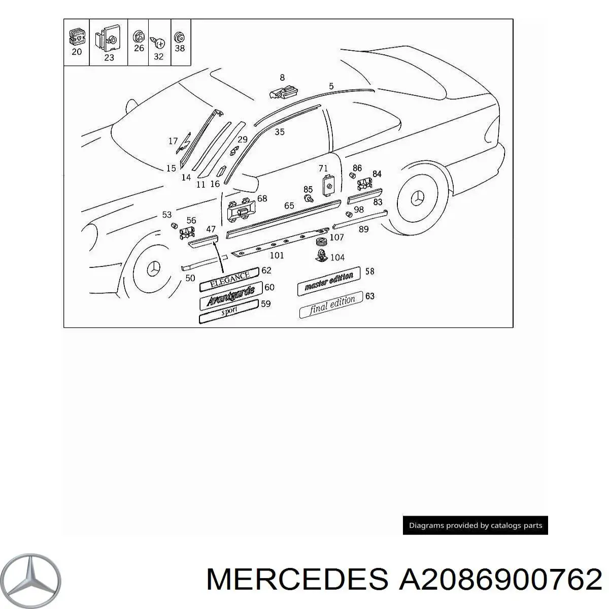 A2086900762 Mercedes