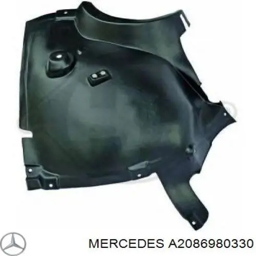 Protector izquierdo del parachoques delantero Mercedes A2086980330 precio, desde 8,77 EUR