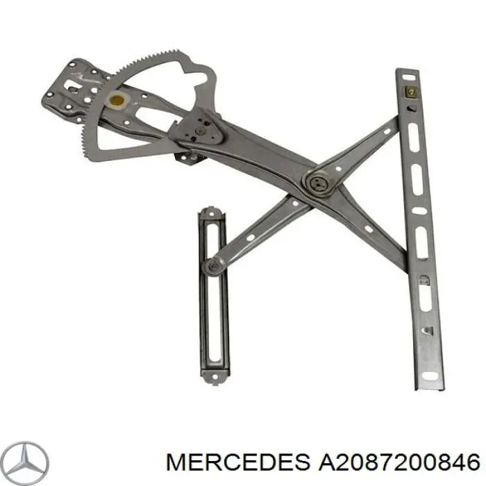 2087200846 Mercedes mecanismo de elevalunas, puerta delantera derecha