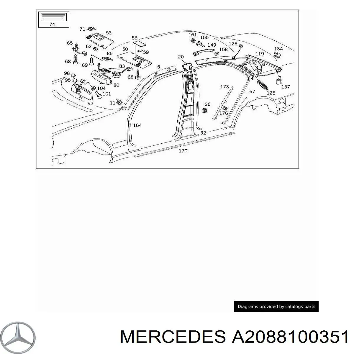 A2088100351 Mercedes 