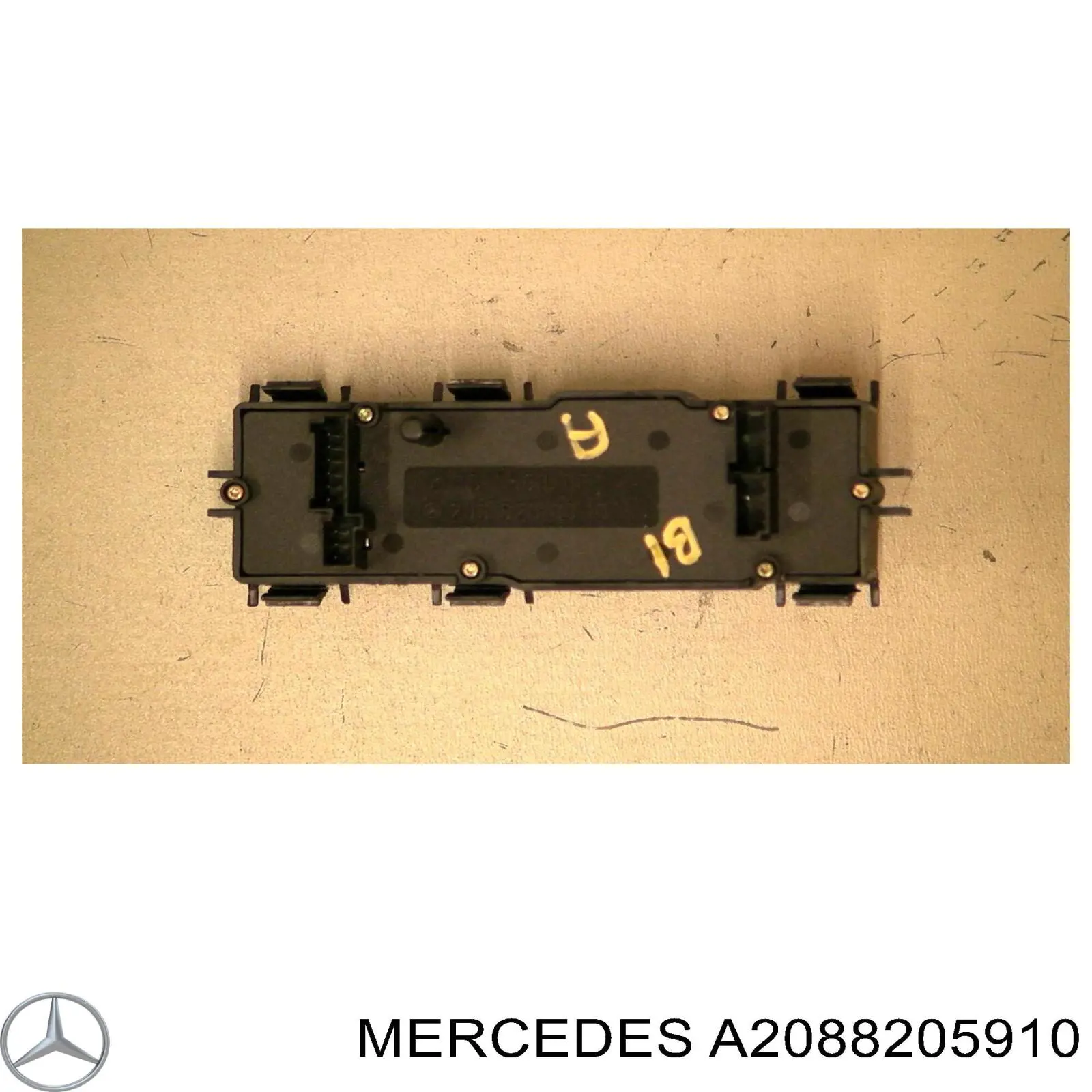 A2088205910 Mercedes unidad de control elevalunas consola central