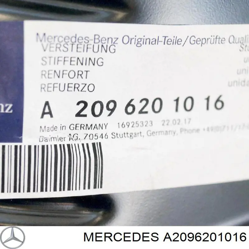 Soporte de radiador derecha para Mercedes CLK (C209)