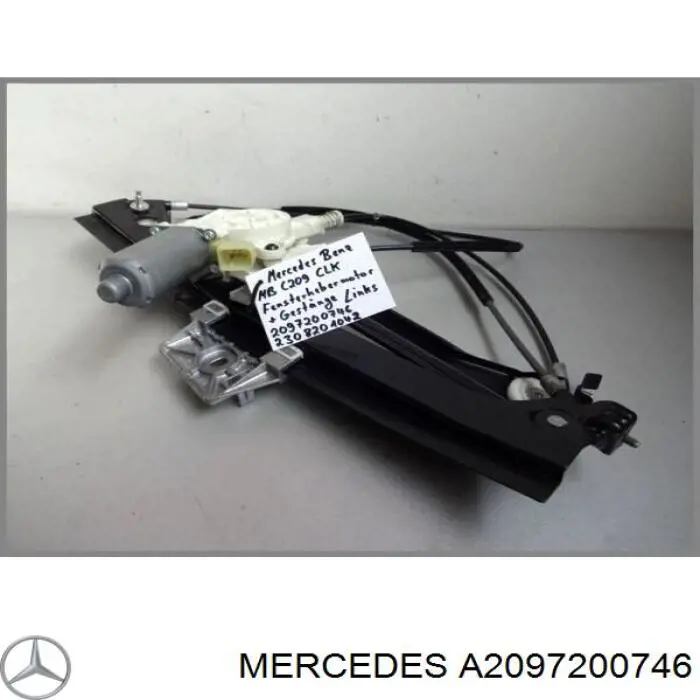 Mecanismo elevalunas delantero izquierdo Mercedes A2097200346 precio, desde 50,71 EUR