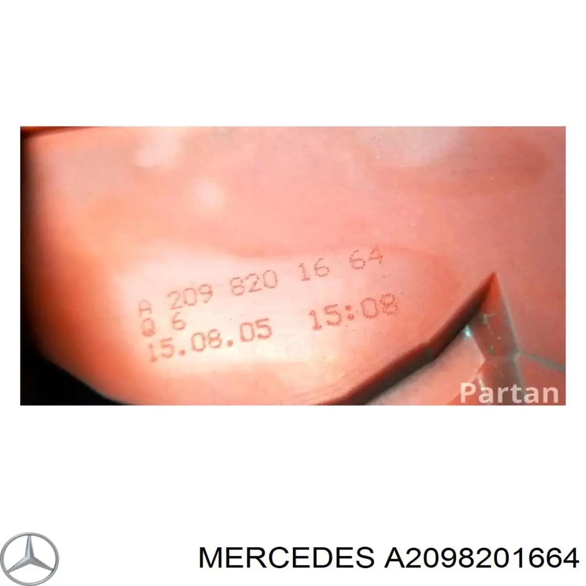 A2098201664 Mercedes piloto posterior derecho