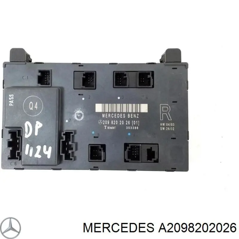 A2098202026 Mercedes unidad de confort de la puerta delantera