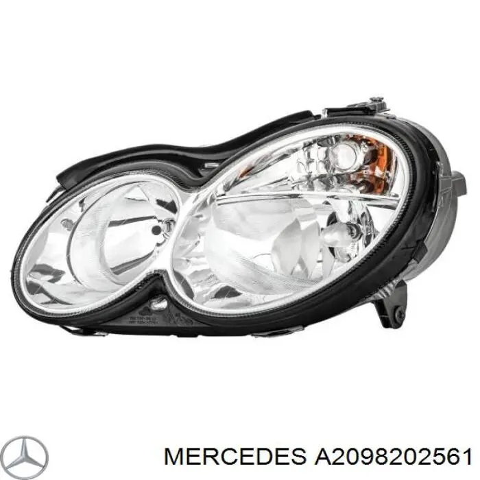 A209820256164 Mercedes faro izquierdo