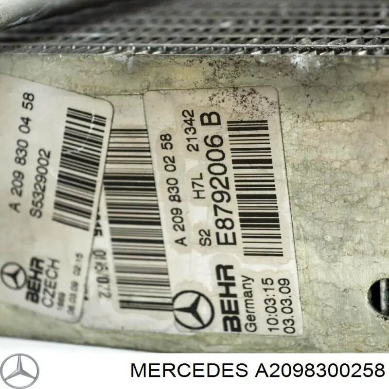 Evaporador de aire acondicionado Mercedes A2098300258 precio, desde 93,52 EUR