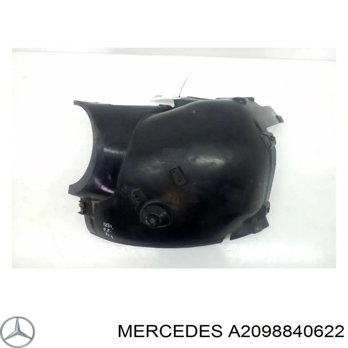 2098840622 Mercedes guardabarros interior, aleta delantera, derecho