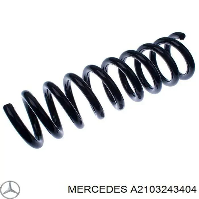 A2103243404 Mercedes muelle de suspensión eje trasero