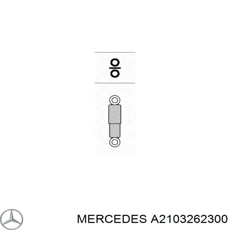 A2103262300 Mercedes amortiguador trasero