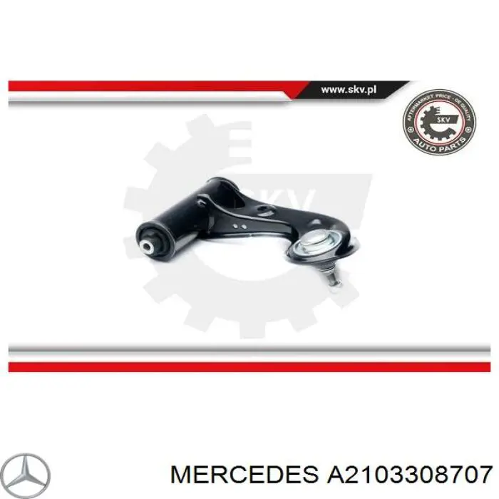 Trapecio de suspensión delantera, superior izquierda Mercedes A2103308707 precio, desde 39,78 EUR