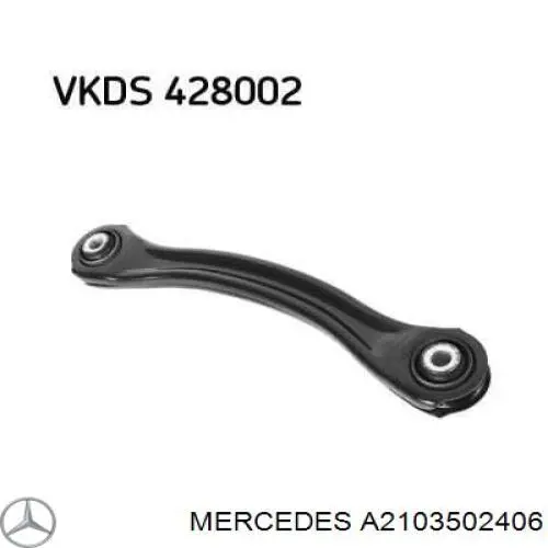 Brazo superior de suspensión trasera izquierdo/derecho A2103502406 Mercedes