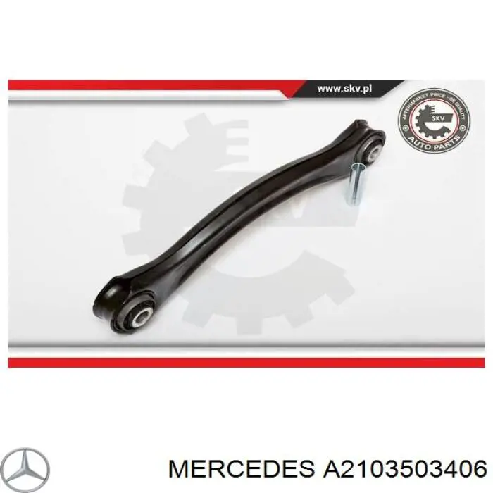 Brazo superior de suspensión trasera izquierdo/derecho Mercedes A2103503406 precio, desde 31,94 EUR