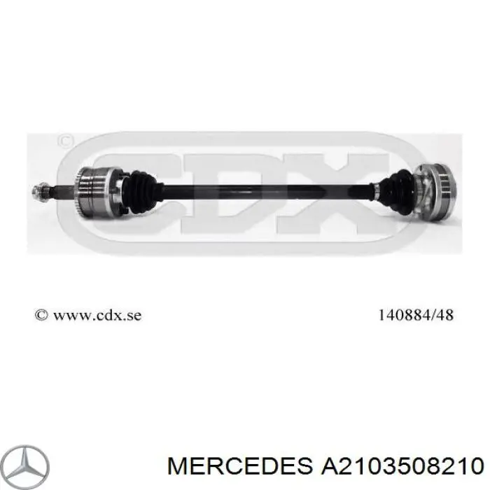 A2103508210 Mercedes árbol de transmisión trasero