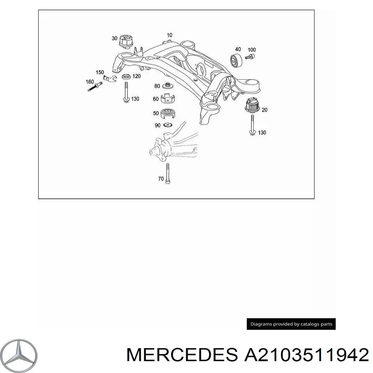 Comprar A2103511942 Mercedes Silentblock trasero