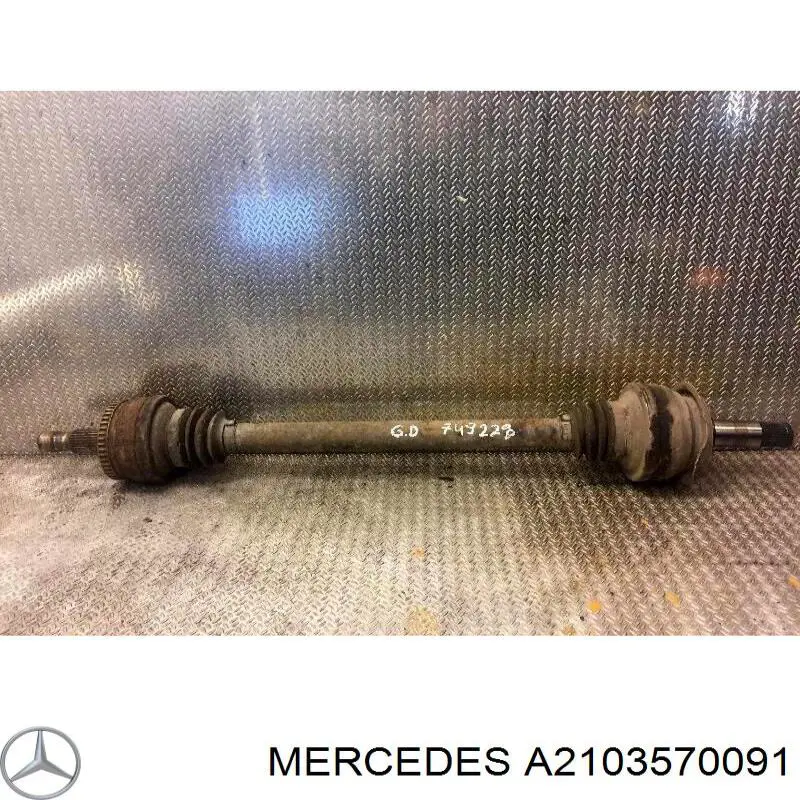 A2103570091 Mercedes fuelle, árbol de transmisión trasero exterior