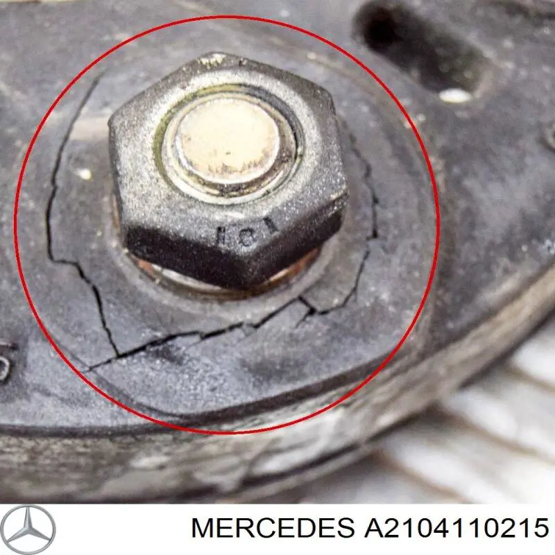 Acoplamiento elástico del cardán delantero/trasero Mercedes A2104110215