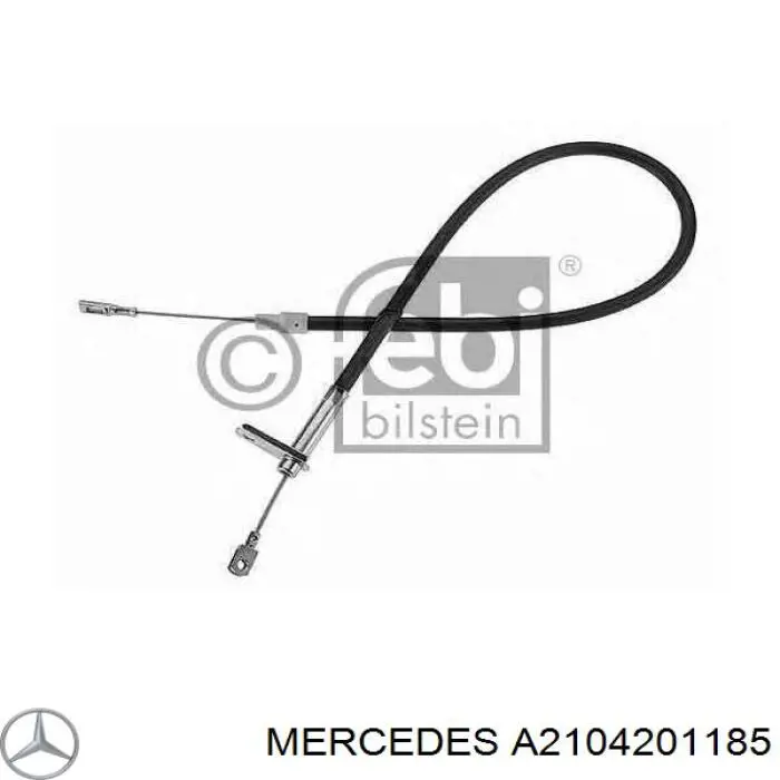 A2104201185 Mercedes cable de freno de mano trasero derecho