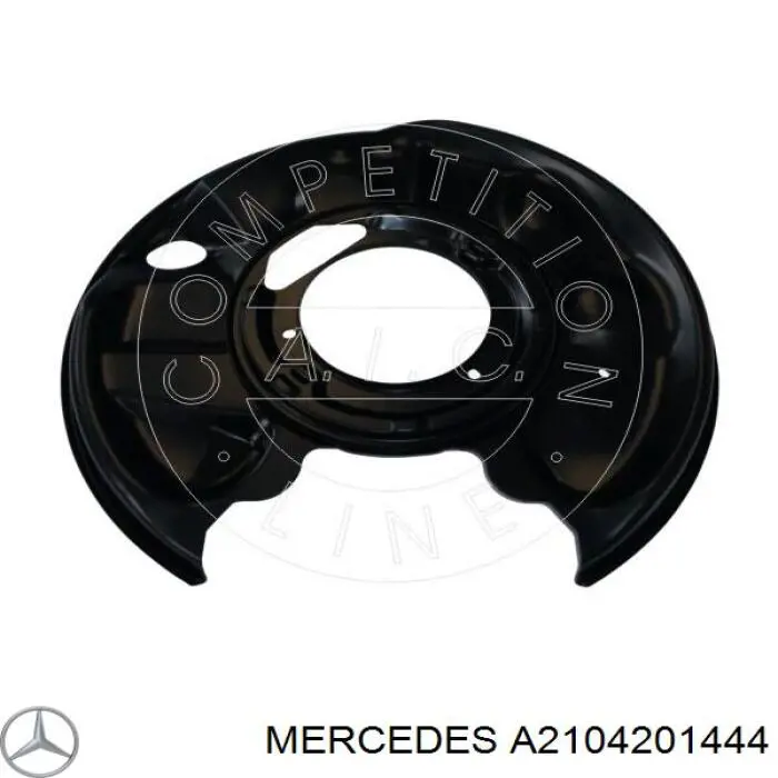 Protector de disco de freno trasero izquierdo A2104201444 Mercedes