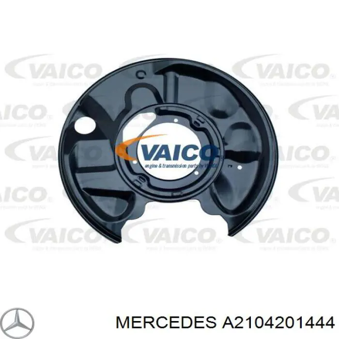 Protector de disco de freno trasero izquierdo Mercedes A2104201444 precio, desde 23,66 EUR