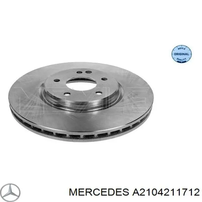 Comprar A2104211712 Mercedes Freno de disco delantero
