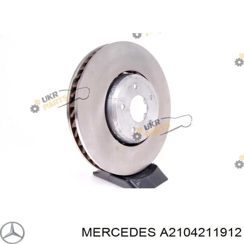 A2104211912 Mercedes disco de freno delantero