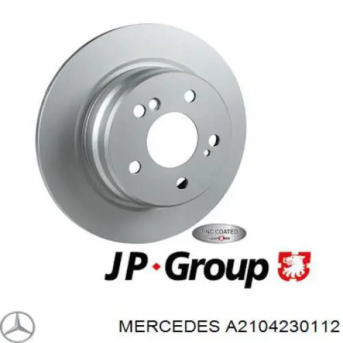 A2104230112 Mercedes disco de freno trasero