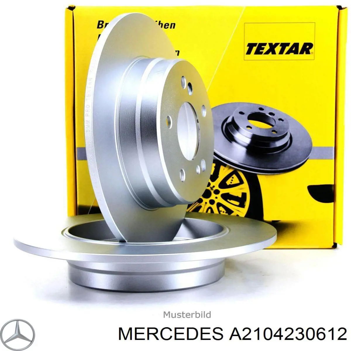 Comprar A2104230612 Mercedes Disco de freno trasero