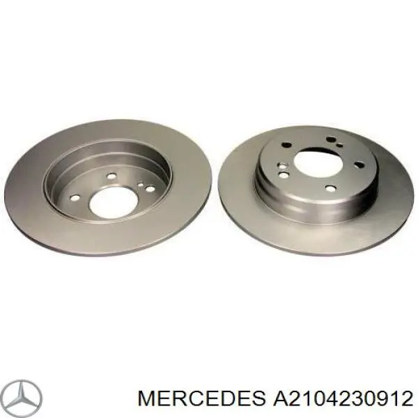 Comprar A2104230912 Mercedes Disco de freno trasero