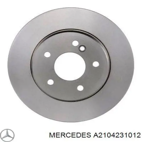 A2104231012 Mercedes disco de freno trasero