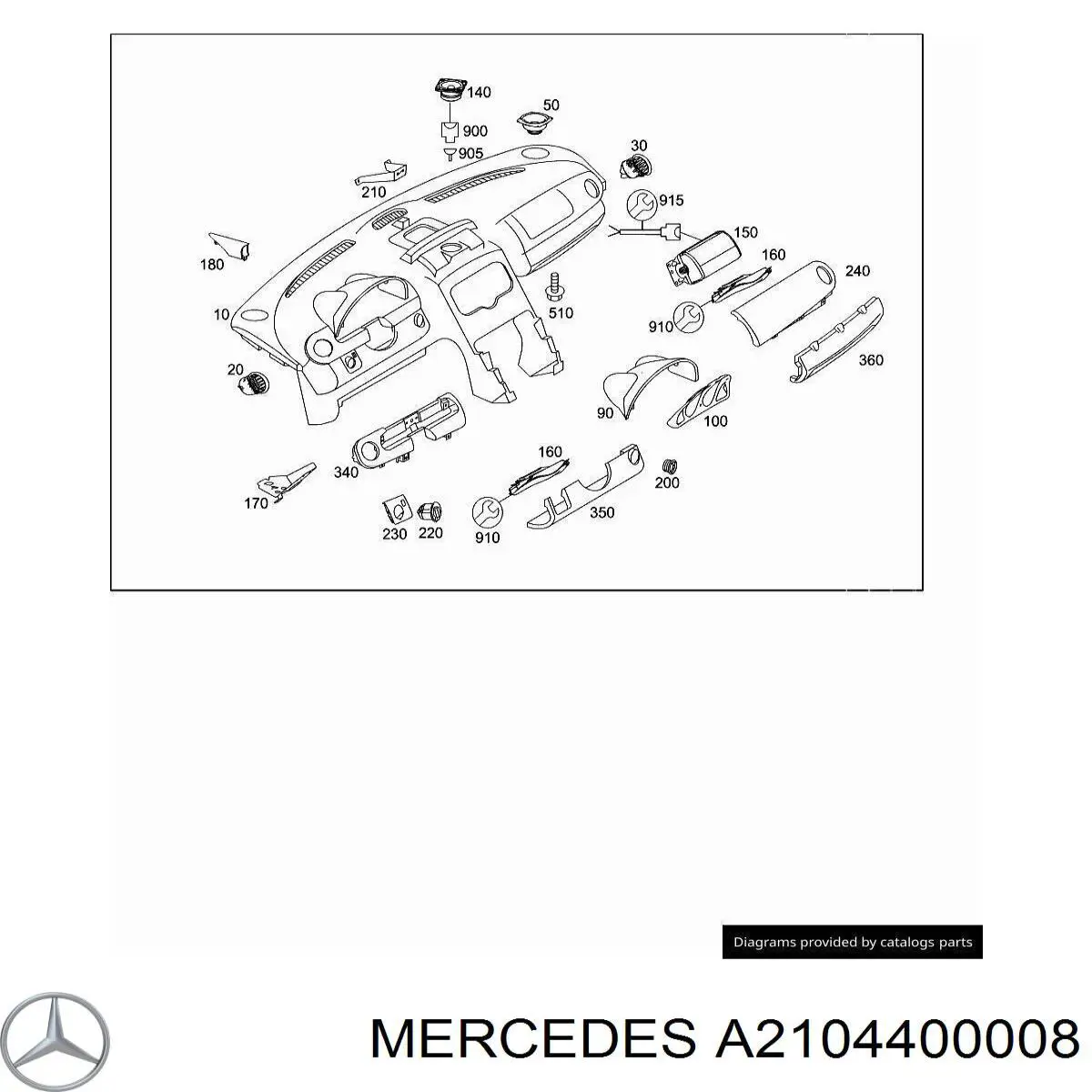  Mercedes A2104400008 precio, desde 116,29 EUR