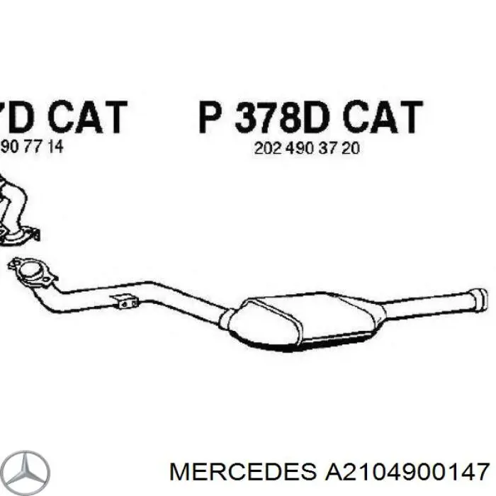 Comprar A2104900147 Mercedes Catalizador
