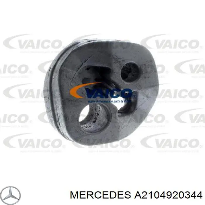 A2104920344 Mercedes soporte, silenciador