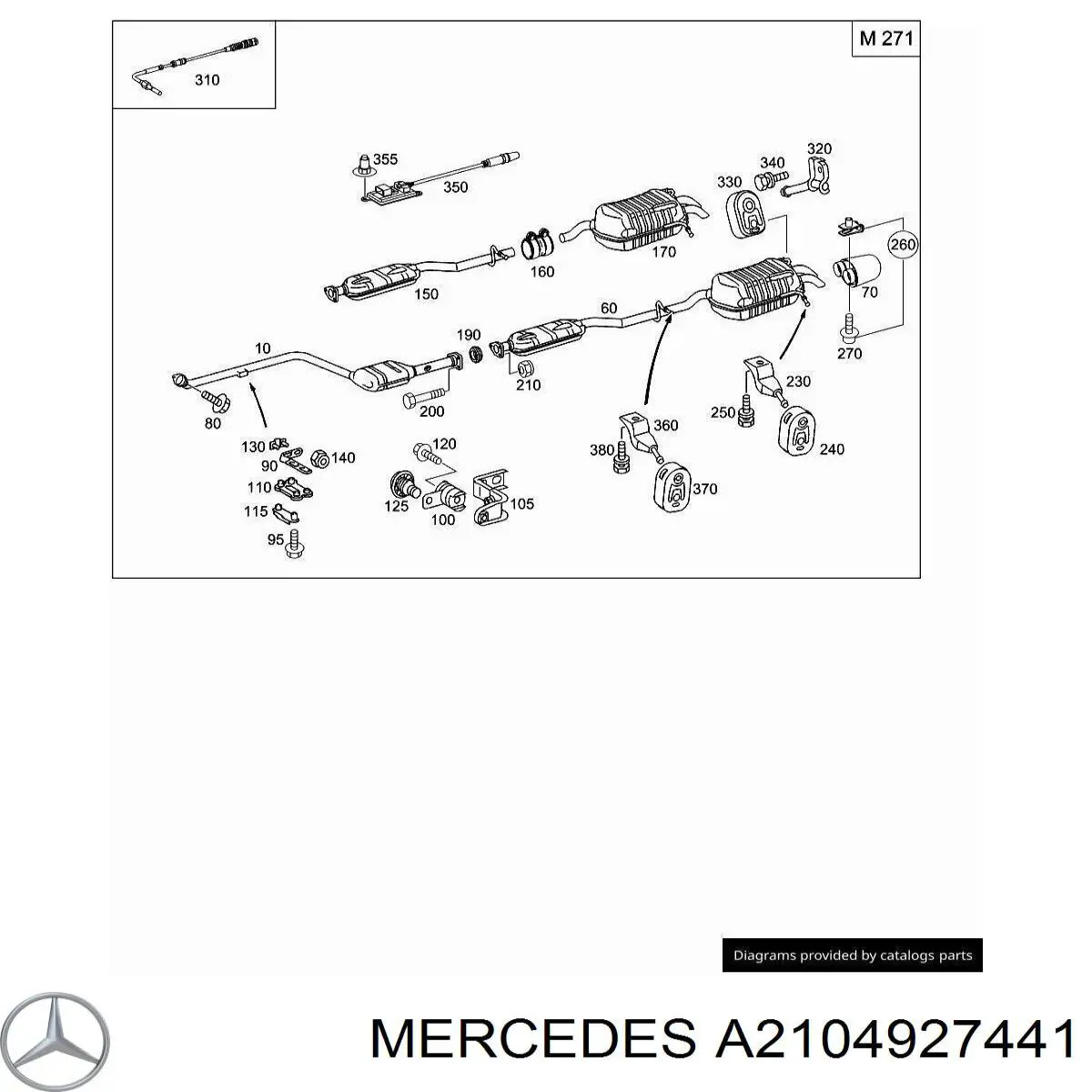  Mercedes A2104927441 precio, desde 49,76 EUR